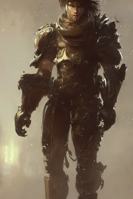 Image similar to portrait male anthro lion character full body precis no blur, concept art, character sheet, nier automata, gaston bussiere, greg rutkowski, tsutomu nihei, cyberpunk, trending on artstation, featured on pixiv, hyper detail, cinematic composition, 8 k