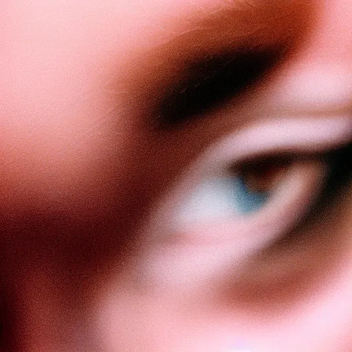 Image similar to Close up of a woman’s face captured in low light, sharp focus, insanely detailed, smiling, tearing up, cinematic, cinematic lighting, cinestill 800t