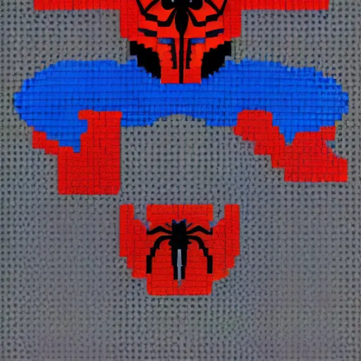 Prompt: lego art of spider-man