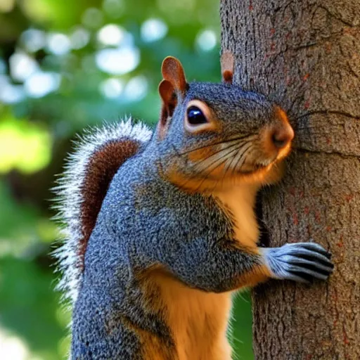 Prompt: a man with the body of a squirrel