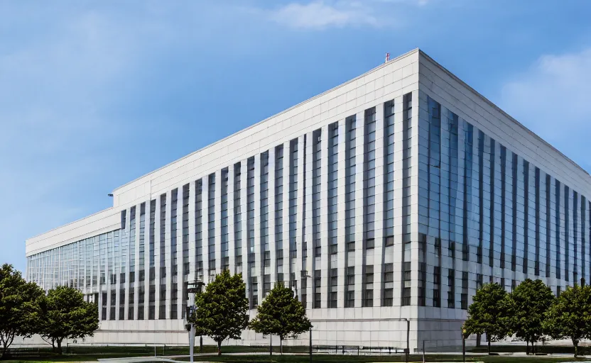 Image similar to photograph of the AEP building, one point perspective, 1-point perspective, tilt shift, sigma 85mm f/1.4, 4k, depth of field, high resolution, 4k, 8k, hd, full color