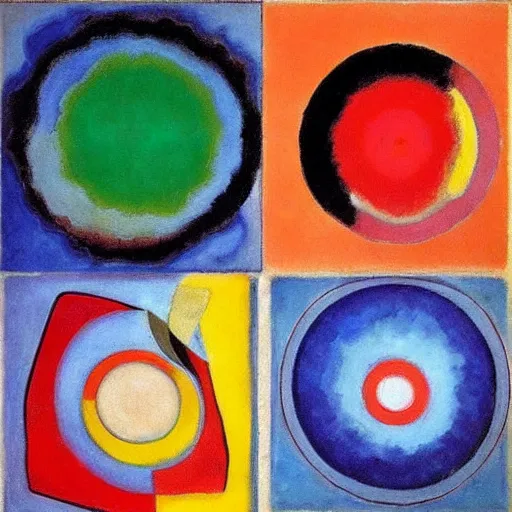 Image similar to abstract circle art by vasily kandinsky, piet mondrian, kazimir malevich, lyubov popova, inspirational, award winning