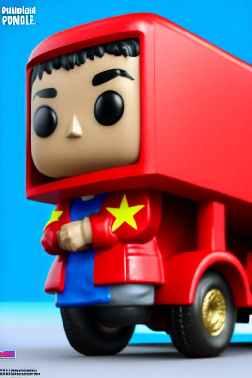 Image similar to 3 d render of funko pop figurine of the soviet union, realistic, photo, photorealistic, detailed, high quality, high resolution, lossless quality, lossless, 8 k, hdr, 4 k, 8 k resolution, 1 6 k resolution