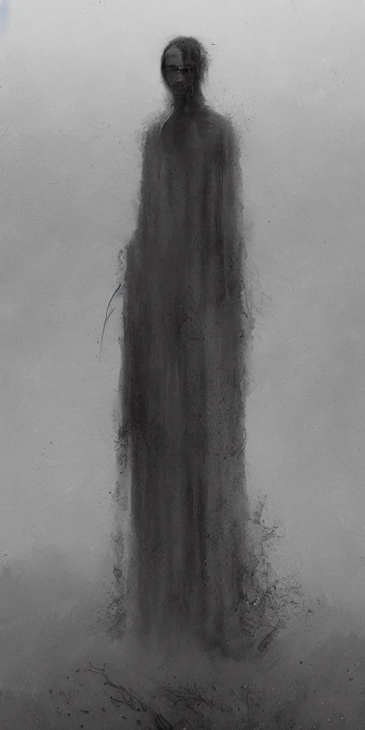 Prompt: grey low contrast scene, soft, sad, misty, by beksinski and android jones and wadim kashin