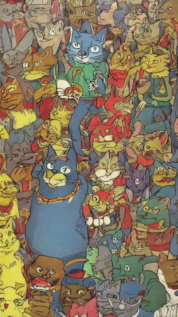 Image similar to fritz the cat