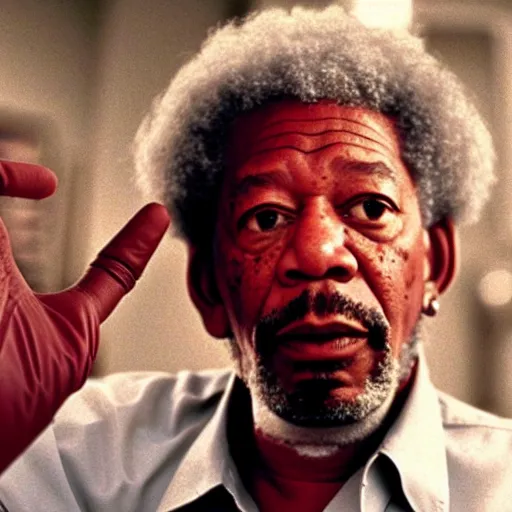 Prompt: a still of Morgan Freeman in The Big Lebowski (1998)