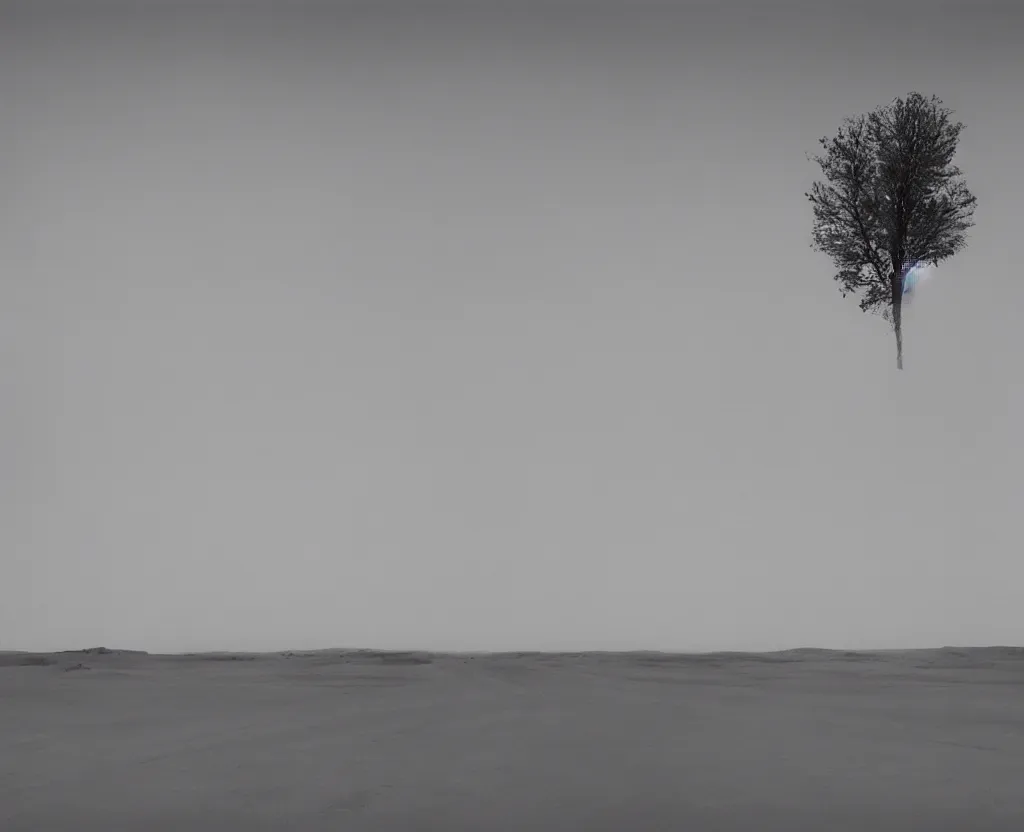 Prompt: a landscape by nadav kander