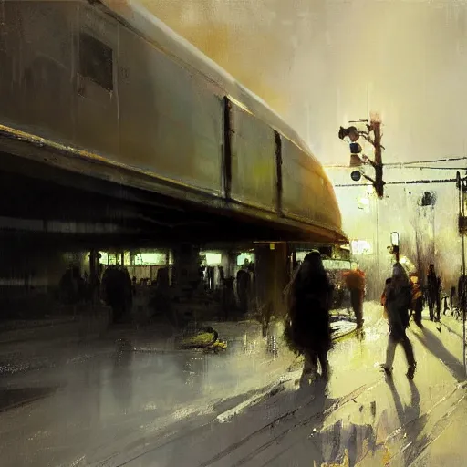 Prompt: etobicoke islington station painting by jeremy mann