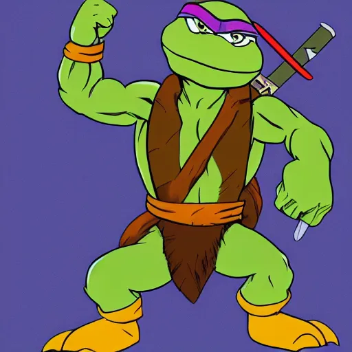 Prompt: leonardo from the teenage mutant ninja turtles