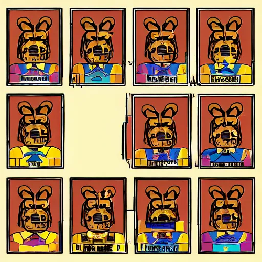 Image similar to Freddy Fazbear Hieroglyphs