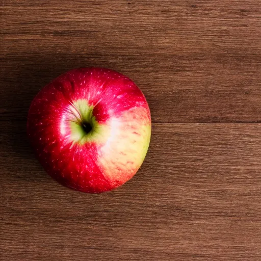 Prompt: an apple, white background, studio lighting