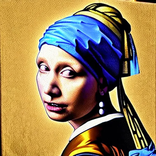 Prompt: “Dave Bautista as the girl with the pearl earring, masterpiece”