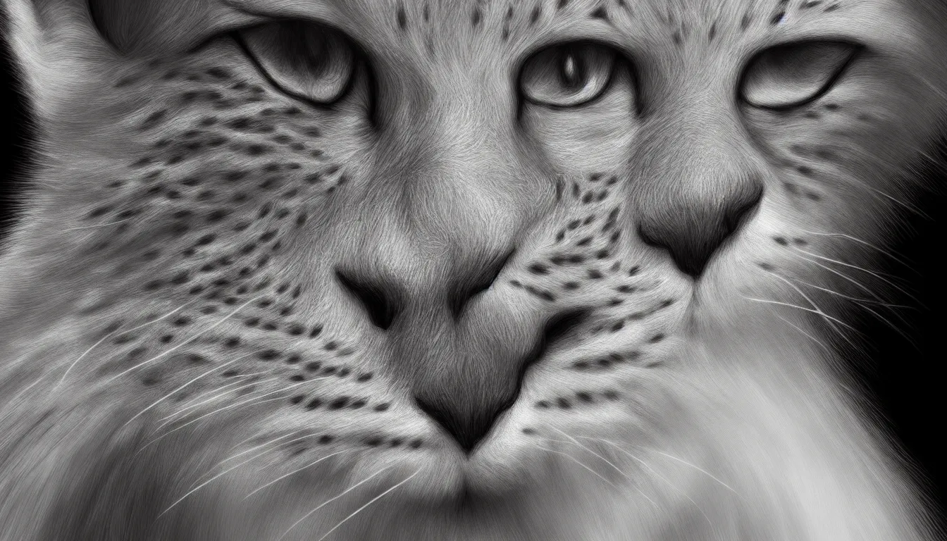 Image similar to white anthropomorphic lynx portrait, furry digital art, trending on artstation, 4k,