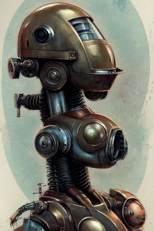 Image similar to ( ( ( ( ( 1 9 5 0 s retro future robot android 1 9 8 0 s robot industrial. muted colors. ) ) ) ) ) by jean - baptiste monge!!!!!!!!!!!!!!!!!!!!!!!!!!!!!!