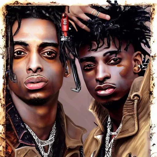 Image similar to playboi carti in steampunk style digital art 4 k the detailed super realistic