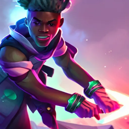 Prompt: Ekko from League of Legends