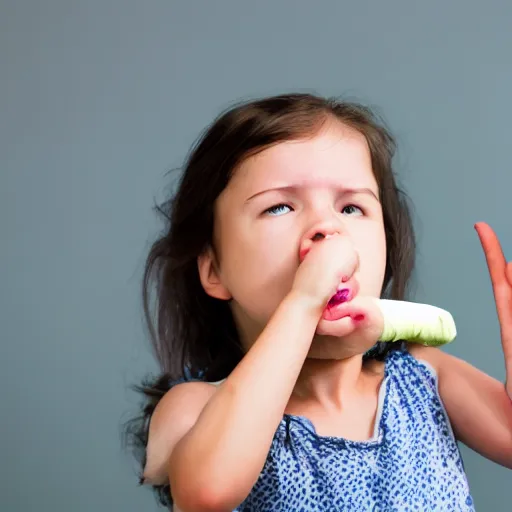 Image similar to girl with a hand climbing out of her mouth