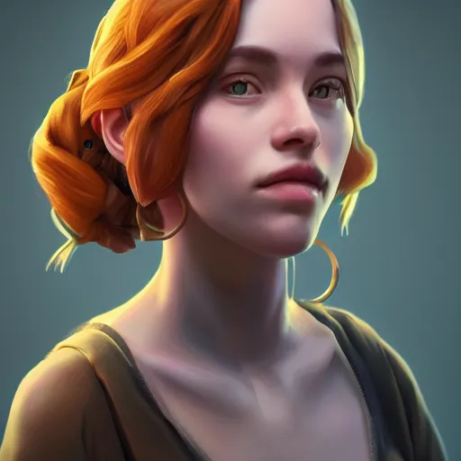 Prompt: portrait Abigail from stardew valley, cgsociety, realistic, highly detailed, sublime, 16k, smooth, sharp focus, trending on ArtStation, hyperdetailed, volumetric lighting