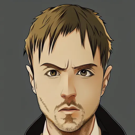 Image similar to portrait of jesse pinkman as the architect, anime fantasy illustration by tomoyuki yamasaki, kyoto studio, madhouse, ufotable, trending on artstation