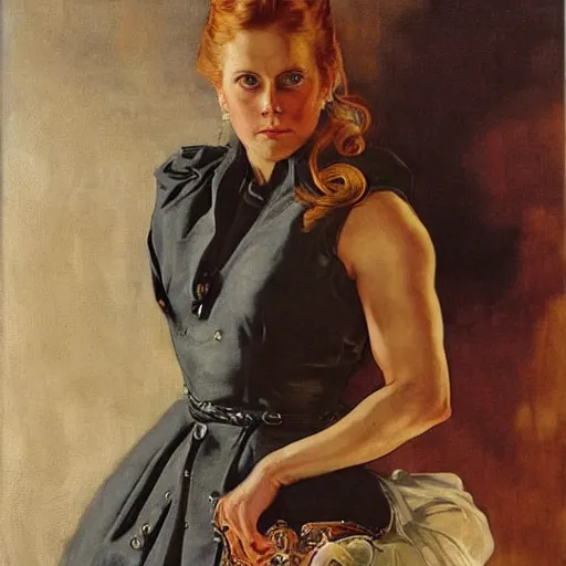 Image similar to amy adams in prey picture by j. c. leyendecker and peter paul rubens, asymmetrical, dark vibes, realistic painting, organic painting, matte painting, geometric shapes, hard edges, graffiti, street art : 2 by j. c. leyendecker and peter paul rubens : 4