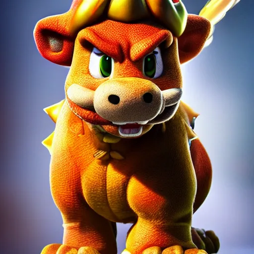 Image similar to stunning award winning hyperrealistic hdr 8 k highly detailed portrait photo of bowser as a real human