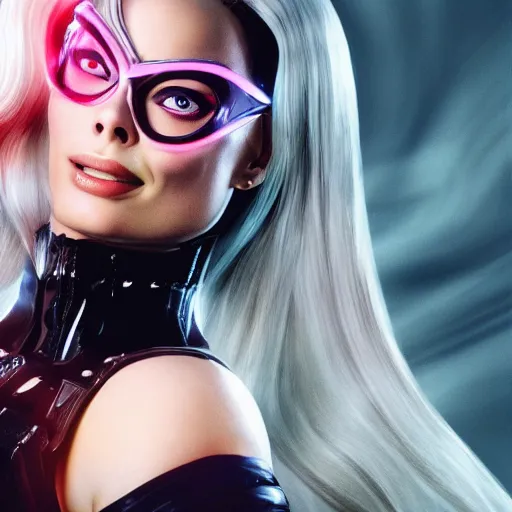 Prompt: Margot Robbie as Bayonetta ultra high quality 8k hyperdetailed photorealism