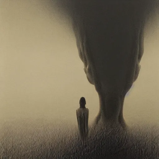 Image similar to harry styles concert by zdzisław beksinski