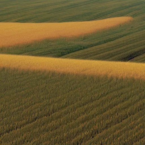 Image similar to endless bland midwestern grain gradient wheat cornfields by bill watterson from mulan ( 1 9 9 7 )