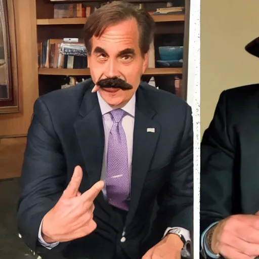 Image similar to mike lindell smoking crack with hunter biden