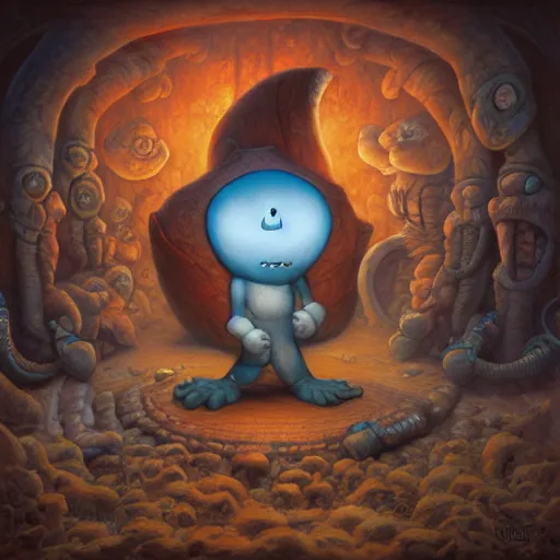 Image similar to existence is pain by justin gerard, deviantart