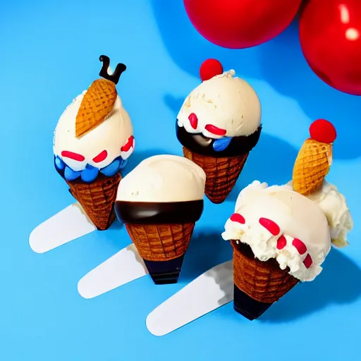 Prompt: sanic the hedgehog ice cream bar product photograph