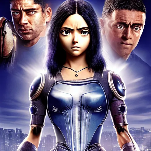Prompt: portrait of alita battle angel