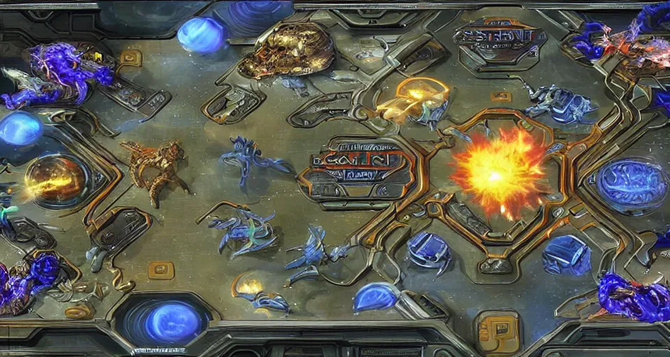 Image similar to the two complementary forces that make up all aspects and phenomena of life, from Starcraft