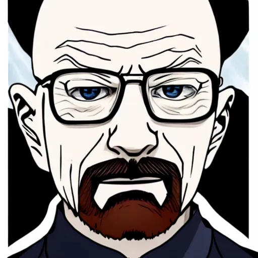 Prompt: Walter White in Tokyo Ghoul