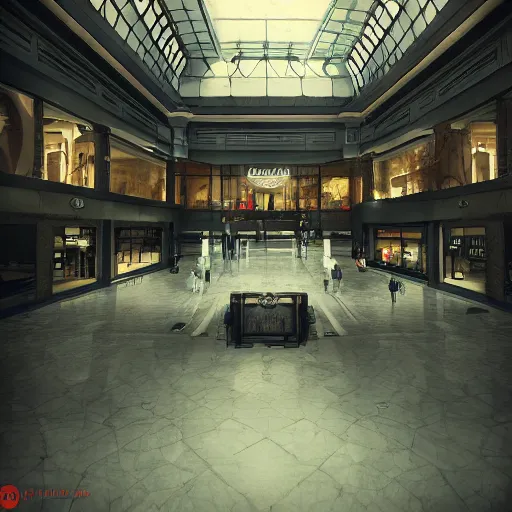 Image similar to a liminal space of an empty mall, nostalgic core, dynamic lighting, photorealistic concept art, trending on art station, stunning visuals, creative, cinematic, ultra detailed