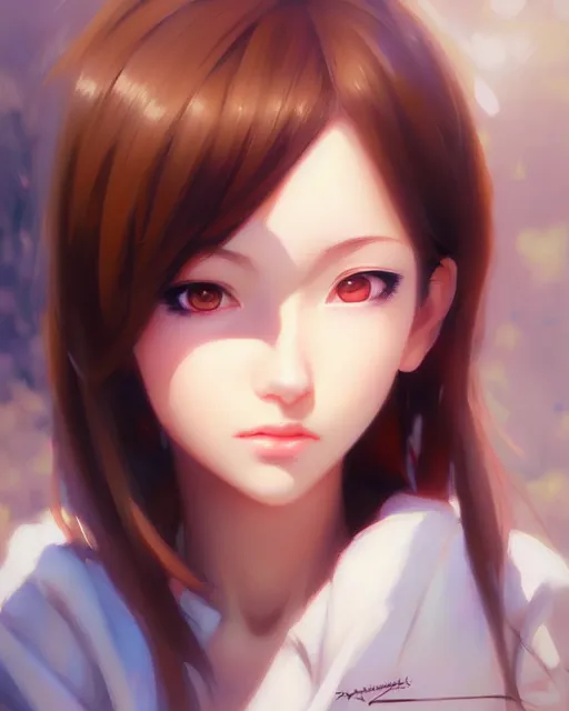 Image similar to portrait anime as girl cute - fine - face, pretty face, realistic shaded perfect face, fine details. anime. realistic shaded lighting by ilya kuvshinov giuseppe dangelico pino and michael garmash and rob rey