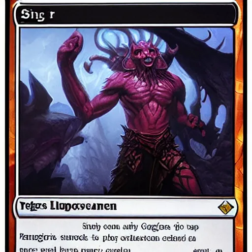 Image similar to sin gorger magic the gathering card art