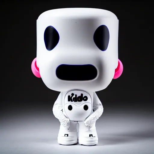 Image similar to an all white art vinyl figure with a microwave oven for a head, in the style of kidrobot, sket - one x iamretro, kenny wong x pop mart, space molly, frank kozik, guggimon, studio lighting, subsurface diffusion, 8 k