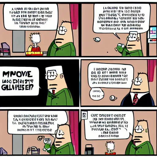 Image similar to dilbert goes to the movies