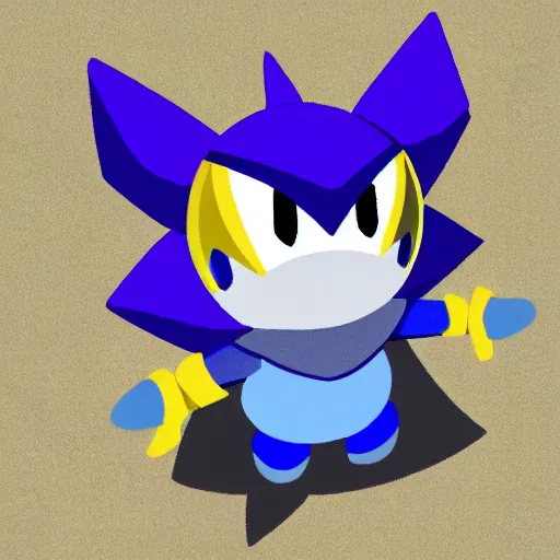 Image similar to meta knight from kirby