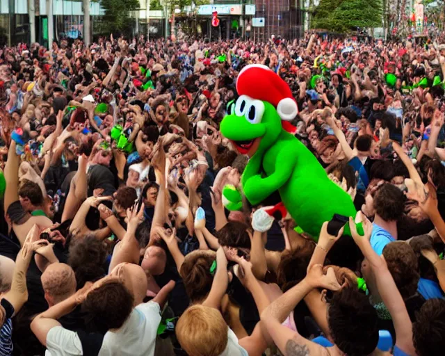 Image similar to yoshi mosh pit