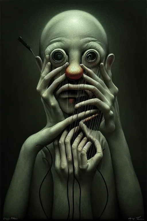 Prompt: music inspires my soul. by anton semenov, hyperrealistic photorealism acrylic on canvas