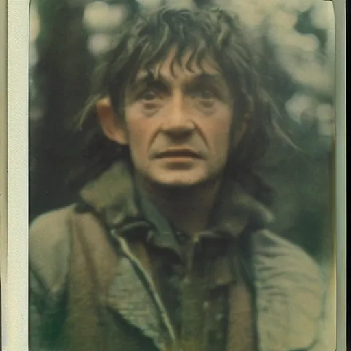 Image similar to polaroid of hobbit male by Tarkovsky