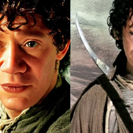 Image similar to morgan freeman as frodo in lord of the rings