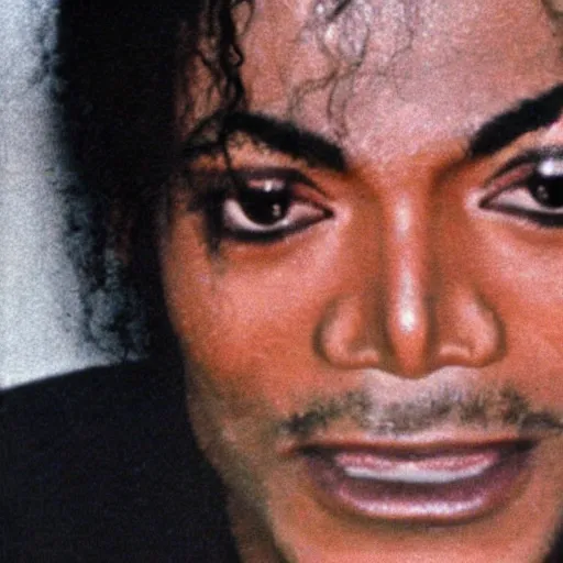 Image similar to closeup michael jackson mugshot