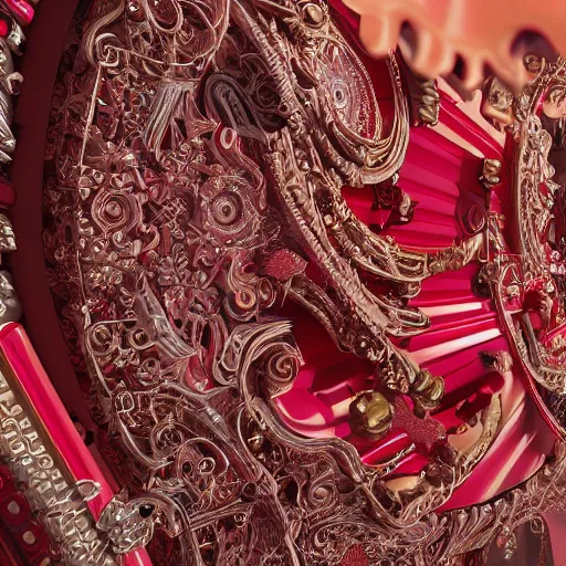 Image similar to princess of ruby, ornate, intricate, hyper detailed, masterpiece, 4 k, octane render