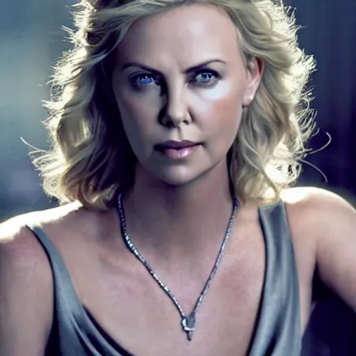 Image similar to charlize therone as galadriel