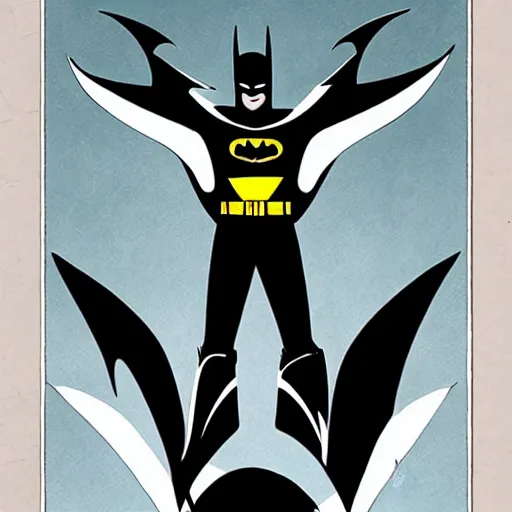 Image similar to Batman, Art Deco style