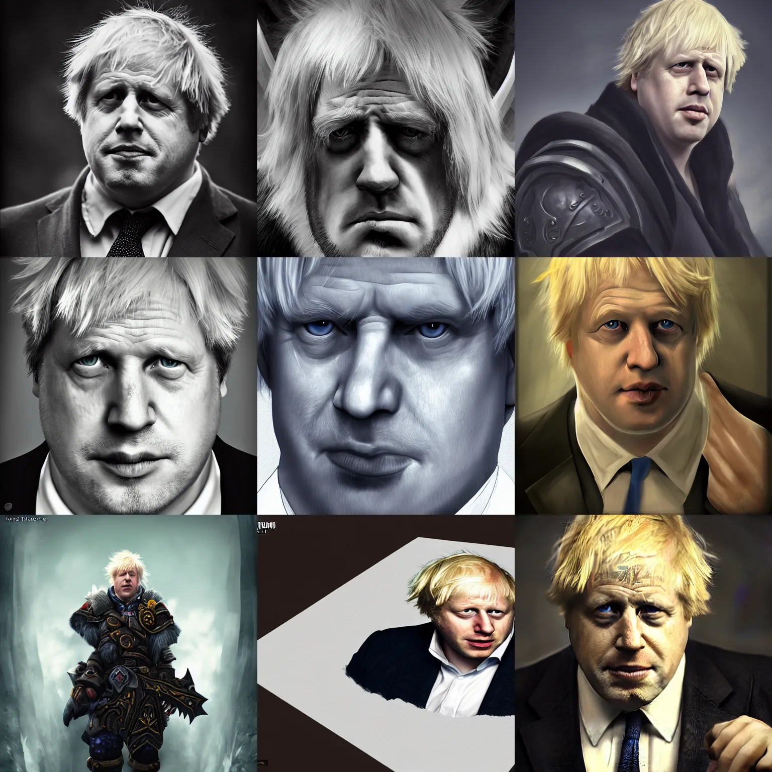 Prompt: boris johnson by world - of - warcraft, blizzard, rule of thirds, seductive look, beautiful