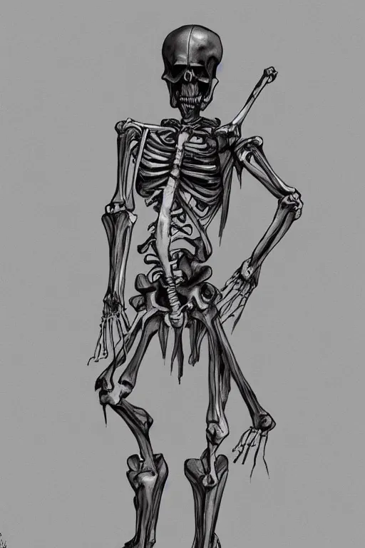 an illustration of grim reaper, full body, relaxing in